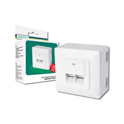 Enchufe de pared; blanco; enchufe RJ45 x2 DN-9006-N - Imagen 4