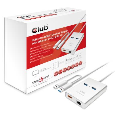 Club3d Usb 3.0 To Hdmi? Graphics + Ethernet + 2 X Usb 3.0