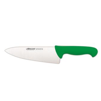 Cuchillo de cocinero Arcos Colour - Prof 290721 de acero inoxidable y mango ergonómico - Verde