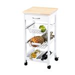 Kit Closet 7040028002 carro de cocina con cestas botellero madera 37 76