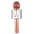 Microfono inalambrico bluethooth Klack karaoke micro voz wirelles 858 dorado rosa