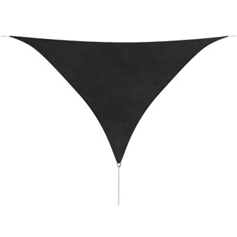 vidaXL Toldo de vela triangular de tela oxford 5x5x5 m antracita - 1