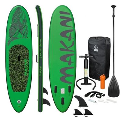 Tabla De Paddle Surf Hinchable Ecd Germany Makani 320x82x15cm Verde