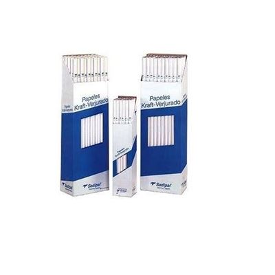 Rollos Papel Kraft Verjurado C/25 Blanco 1x5 M Sadipal