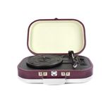 Tocadiscos Prixton VC410 bluetooth reproductor convertidor de vinilos morado