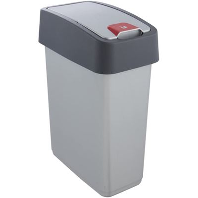 Cubo De Basura Keeeper Torge De 2 Compartimentos X 11l Plateado