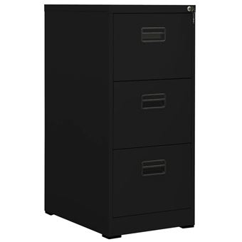 Armario archivador vidaXL de acero negro 46x62x102,5cm 26,68kg - 1
