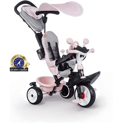 Triciclo Baby Driver Comfort, Rosa Smoby 741501