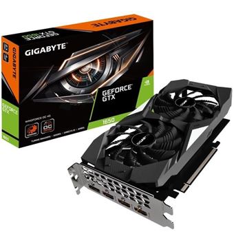 Tarjeta gráfica GIGABYTE GeForce GTX 1650 4 GB WindForce 2 OC (GV-N1650WF2OC-4GD)