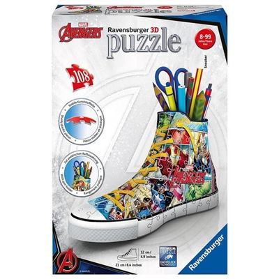 Avengers 3d Puzzle Sneaker 108 Piezas