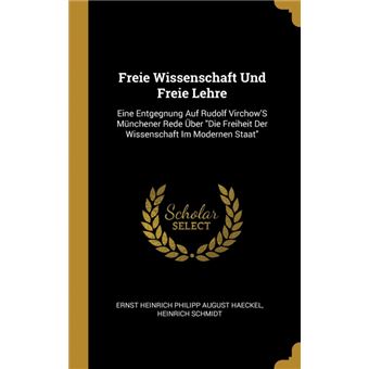 Serie ÚnicaFreie Wissenschaft Und Freie Lehre HardCover