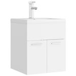 Mueble con lavabo vidaXL aglomerado blanco brillante 41x38,5x46 cm 16,25 kg