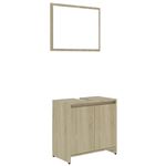 Conjunto de muebles de baño vidaXL aglomerado roble Sonoma 15 kg