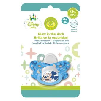 Chupete Reversible Silicona +6 m Tetina Fisiológica en Blister de Mickey Mouse (12/144)