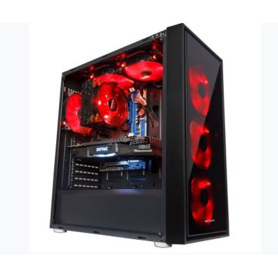 Caja de ordenador Mars Gaming MC7, semitorre, 3 ventiladores frontales RGB, cristal templado