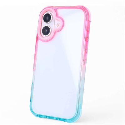 La Casa De Las Carcasas Rosa Funda Bumper Reforzada Degradada Para Iphone 16 Plus