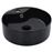 Lavabo vidaXL con rebosadero 36x13 cm cerámica Negro_0