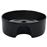 Lavabo vidaXL con rebosadero 36x13 cm cerámica Negro_2