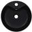 Lavabo vidaXL con rebosadero 36x13 cm cerámica Negro_3