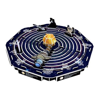 Puzzle 3d Solar System 45 Piezas. 20,3x20,3x4,4 Cm. Dam Multicolor