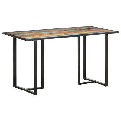 Vidaxl Mesa De Comedor Madera Maciza Reciclada 140 Cm