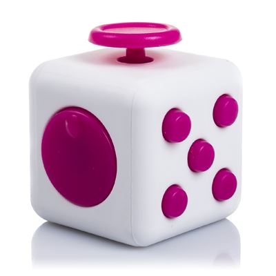 Fidget Cube Anti Estrés Dam Con 6 Módulos Relajantes Blanco