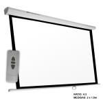 Pantalla Electrica Videoproyector phoenix 100´´ ratio 43 2m x 1.5 phpantaelec200150 de proyección techo pared 2 200x150 100 100¸¸