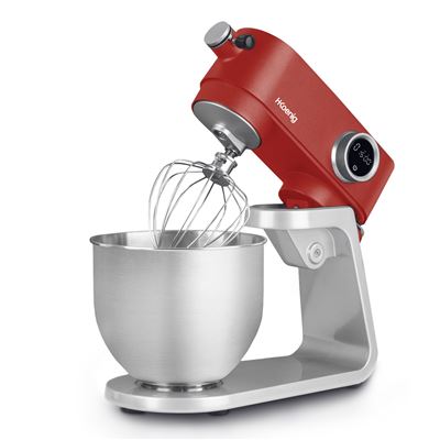Batidora Amasadora Profesional Hkoenig Km124 8 Velocidades Gris Y Rojo