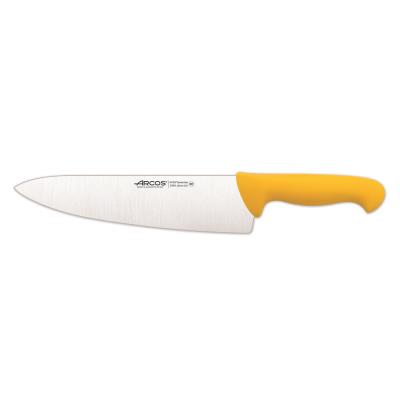 Cuchillo De Cocinero Arcos Colour - Prof 290800 De Acero Inoxidable Y Mango Ergonómico - Amarillo