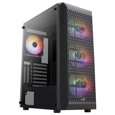 Caja Gaming ATX Aerocool BEAMBKV2 4 Ventiladores 12cm FRGB Negro