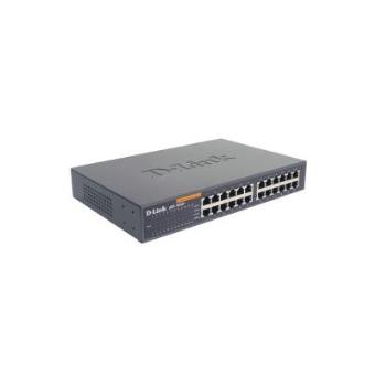 D-Link 24-port 10/100M NWay Desktop - Internal PSU (incl. 19" rack mount kit) - 1