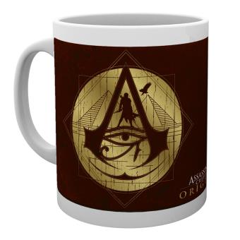 Taza Assassins Creed Origins Iconos dorados