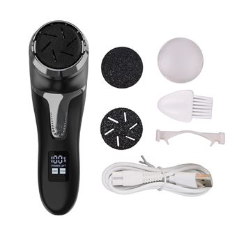 Lima de Pedicura Eléctrica Recargable Dudao JD510 IPX7 Pantalla LCD Negro - 1