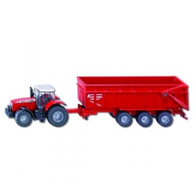 Tractor Massey Ferguson Con Remolque (e 1:87)