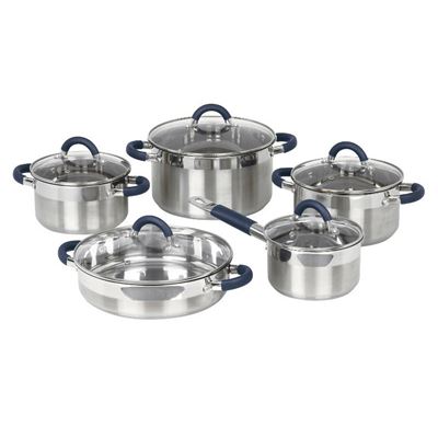 Bateria De Cocina Jata Mod Bc10 10 Piezas Acero