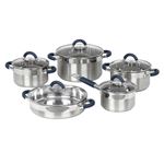 Bateria De Cocina Jata Mod Bc10 10 Piezas Acero