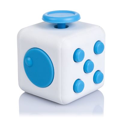 Fidget Cube Anti Estrés Dam Con 6 Módulos Relajantes Blanco