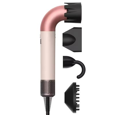 Secador De Pelo Klack Secdys Curvo Sin Aspas 5 En 1 Con Iones Negativos, 1400w Con Accesorios – Secado Rápido, Potente Y Silencioso Rosa