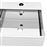 Lavabo vidaXL con rebosadero 41x41x15 cm cerámica plateado_3
