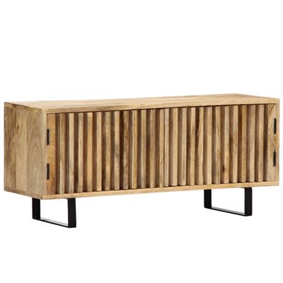 Mueble Para La Tv Vidaxl 90x30x40 Cm Madera Maciza Mango