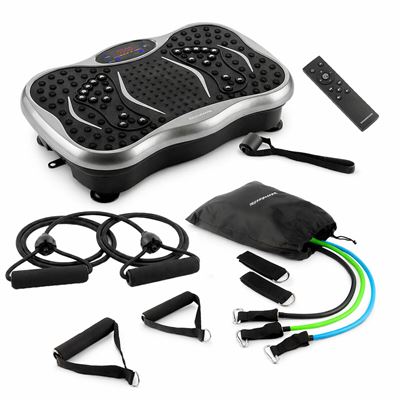 Pack Set De Bandas De Resistencia Con Accesorios Y Guía De Ejercicios (3 Unidades) Y Plataforma Vibratoria Con Altavoz Y Mando A Distancia Innovagoods