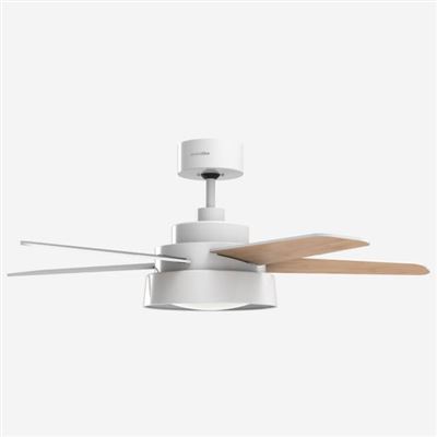 Ventilador De Techo Con Aspas Reversibles 107cm Universalblue Narai 6042w Blanco