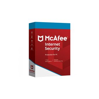 Software antivirus para descargar McAfee Internet Security , última versión,  1 PC 1 año - 1