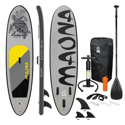 Tabla De Paddle Surf Hinchable Ecd Germany Maona 308x76x10cm Gris