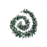 Guirnalda de Navidad con luces LED PVC vidaXL verde 2,7 m