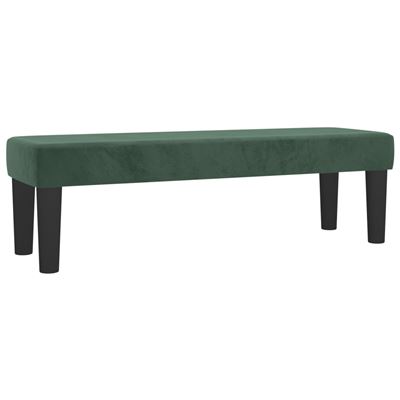 Vidaxl Verde/Oscuro Banco De Terciopelo 100X30x30cm