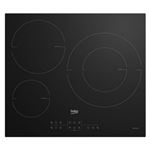 Placa de inducción Beko HII63205MT 3 Zonas 58cm 7200W Negro