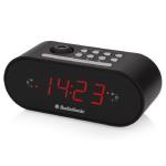 Smartwares Cl1496 – reloj despertador con dos alarmas radio fm proyector color negro audiosonic