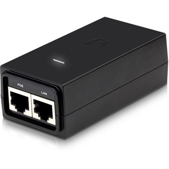 Fuente de alimentación o adaptador inyector PoE de Ubiquiti Networks modelo POE-24-12W-G ISP de 24V 12W 0,5A a red GIGA - 1