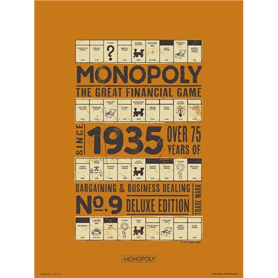 Lamina 30X40Cm Monopoly 1935